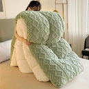 Axyaa Super Thick Winter Lamb Cashmere Weighted Blanket for Beds