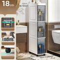 Axyaa Narrow Storage Cabinet: Multi-Tier Slim Organizer for Bathroom/Living Room