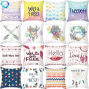 Axyaa Feather Dream Catcher Pillowcase - Nordic Color Sofa Cushion Cover