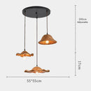 Axyaa Lotus Leaf Brown Pendant Light for Home, Coffee Shop & Restaurant Decor