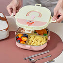 Axyaa Stainless Steel Bento Lunch Box Set with 4 Compartments