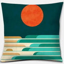 Axyaa Colorful Animals & Geometric Desert Cushions Pattern Decorative Pillow Cover