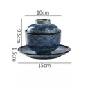 Axyaa Ceramic Soup Cup with Cover, Versatile Tableware Bowl for Soup, Stew, Dessert