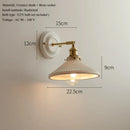 Axyaa Ceramic Sconce with Brass Arm - Handcrafted Porcelain Wall Lighting