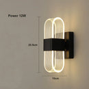 Axyaa Nordic LED Wall Light: Super Bright Bedside & Living Room Lighting