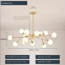 Axyaa Nordic Molecular Chandelier for Stylish Dining Room and Living Space