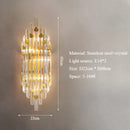 Axyaa Luxury Crystal Wall Lamp for Living Room, Hotel Banquet Hall, Staircase Corridor