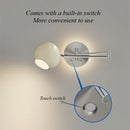 Axyaa Nordic Retro LED Bedside Lamp Cream Style for Bedroom Study Home Decoration