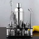 Axyaa Stainless Steel Cocktail Shaker Set with Stand