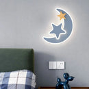 Axyaa Rocket Moon Star LED Wall Lamp for Kids Room - Modern Creative Design