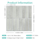 Axyaa 3D Wall Stickers: Peel and Stick Self-adhesive Waterproof Backsplash Kitchen Tile