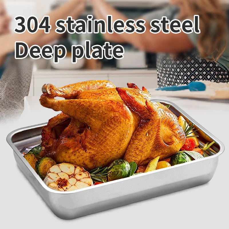 Stainless Steel Barbecue Tray Organizer by Axyaa