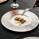Axya Ceramic Electroplated Dinner Plate ‑ Restaurant Specialty Tableware