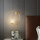 Axyaa Gold Brass LED Chandelier - Contemporary Copper Hanging Light