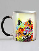 Color Changing Pop Art Dogs Mug, 11oz, Axyaa Brand
