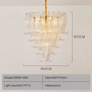 Axyaa Luxe Pink Glass Designer Chandelier Set for Living, Bedroom, and Dining Rooms