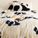 Axyaa 2-in-1 Panda Throw Pillow Blanket: Cozy Flannel & Lambswool for Sofa, Bed, Car