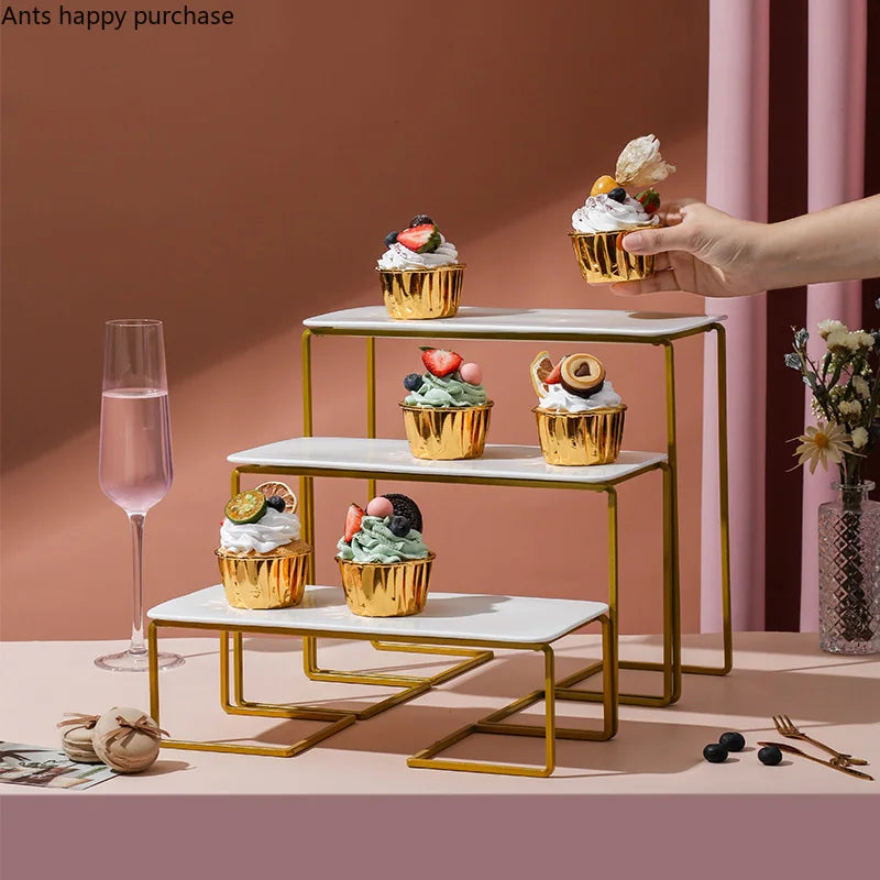 Axya Ceramic Plate Cake Stand Dessert Display Frame