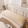 Axyaa Double Long Pillowcase Set of 2, 48x150 Size, Cotton Linen Blend