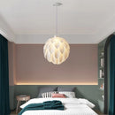 Axya White Acrylic Pine Cone Pendant Lamps - Nordic Creative Flowers Petal Hanging Lamp