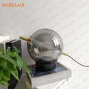 Axyaa Glass Table Lamp: Nordic Luxury Luminaires for Home Decor