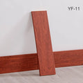 Axyaa Self-Adhesive Wooden Wall Stickers, Rectangular Skirting Lines, 1mm Thickness, Indoor Use