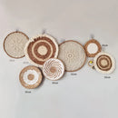 Axyaa Seaweed Woven Hanging Plate: Creative Home Decor and Porch Wall Art
