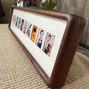 Axya Black Walnut Multi-Grid Photo Frame Set for Children & Parents, Customizable