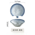Axyaa Ceramic Shell Bowl with Handle for Home and Restaurant Tableware