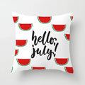 Axyaa Cartoon Watermelon Banana Print Seat Cushion Cover