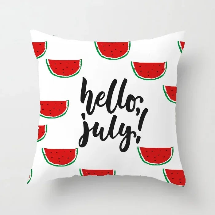 Axyaa Cartoon Watermelon Banana Print Seat Cushion Cover