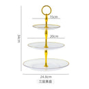 Axyaa Three Layer Cake Display Stand Fruit Plate Tray Wedding Birthday Party