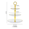 Axyaa Three Tier Round Cake Display Stand Tray - Wedding Birthday Party Decor