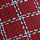 Axyaa Red Plaid Retro Cushion Cover 45x45 for Indoor Home Decoration