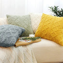 Axyaa Plush Pillow Covers 45x45cm & 50x50cm - Soft Cotton Sofa Cushion Case