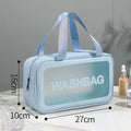 Axyaa PVC Travel Toiletry Bag: Portable Makeup Organizer for Women, Cosmetic Storage Container