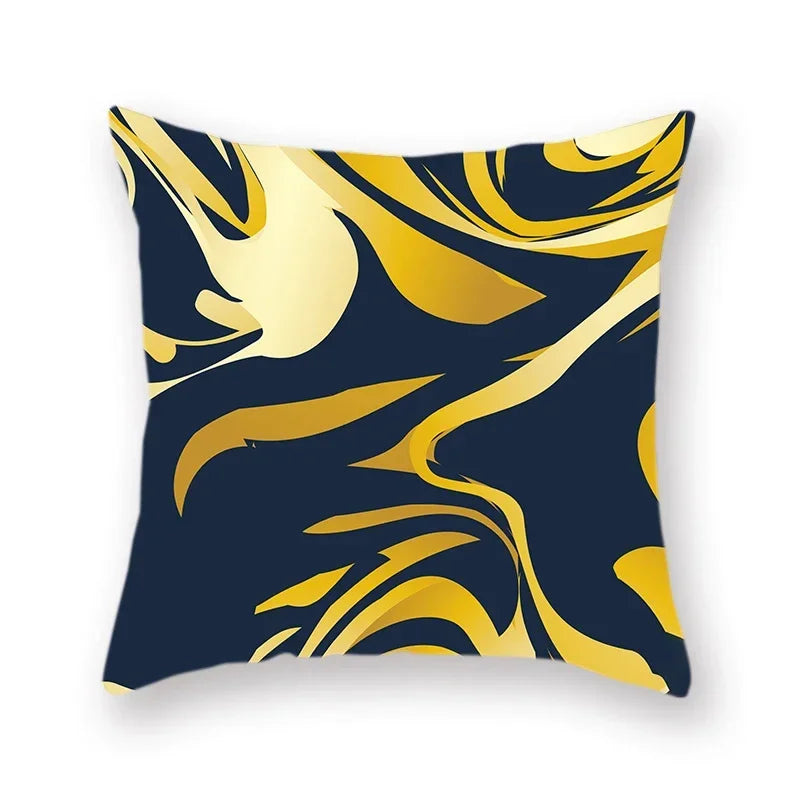 Abstract Geometric Print Polyester Pillowcase by Axyaa - Home Decor Sofa Chair Car Pillow Cover