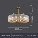 Axyaa Luxury Water Glass Chandelier: Modern LED Lighting Fixture for Home Decor
