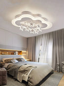 Axyaa Star & Cloud Ceiling Light: Modern Minimalist LED Fixture for Kids' Study and Bedroom