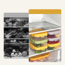 Axyaa 4 Grids Refrigerator Food Storage Box Kitchen Organizer