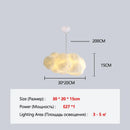 Axyaa Modern White Cloud Chandelier Pendant Light for Dining Room