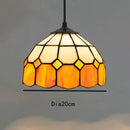 Axyaa Vintage Tiffany Glass Chandelier Restaurant Lantern