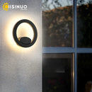 Axyaa LED Outdoor Wall Light Waterproof Aluminum Round Square Garden Sconce