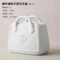 Nordic Ins Ceramic Handbag Vase Hydroponic Planter Minimalist Decor for Axyaa