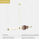 Axyaa Light Luxury Restaurant Bar Counter Glass Pendant Lights.