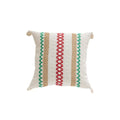 Axyaa Christmas Embroidery Cotton Linen Throw Pillowcase Geometric Cushion Covers