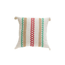 Axyaa Christmas Embroidery Cotton Linen Throw Pillowcase Geometric Cushion Covers