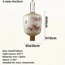 Axyaa Retro Fabric Lantern Pendant Lights for Home and Hospitality