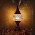 Axyaa Turkish Mosaic Table Lamp: Handcrafted Vintage Art Deco Bedside Light