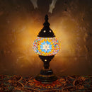 Axyaa Turkish Mosaic Table Lamp: Handcrafted Vintage Art Deco Bedside Light